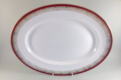 Royal Grafton - Majestic - Red - Oval Platter - 15 3/4" - The China Village