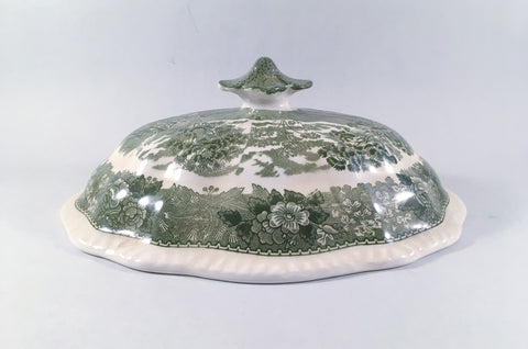 Adams - English Scenic - Green - Vegetable Tureen (Lid Only) - The China Village