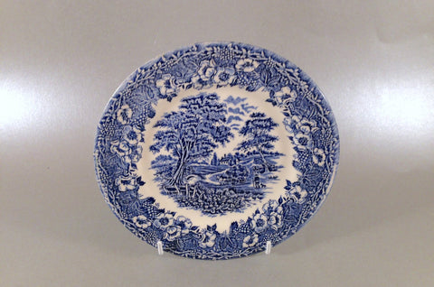 Churchill - English Scene - Blue - Side Plate - 6 7/8" - The China Village