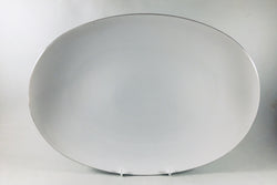 Thomas - Medaillon - Thin Silver Band - Oval Platter - 15 1/4" - The China Village