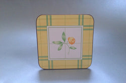 Marks & Spencer - Yellow Rose - Coaster - Set of 6 - 4" x 4" - The China Village